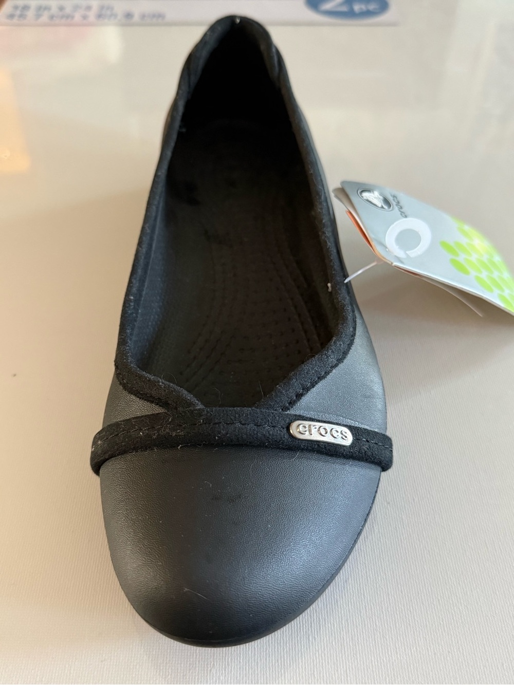 AMPUTEE-ONE LEFT SHOE- CROCS Women's Black Slip-On Ballet Flat